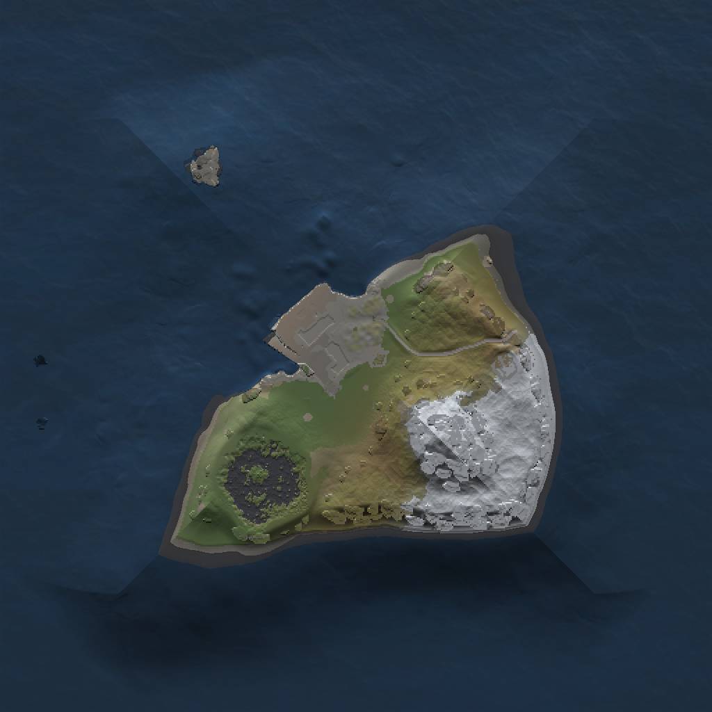 Rust Map: Procedural Map, Size: 1000, Seed: 572223070, 3 Monuments