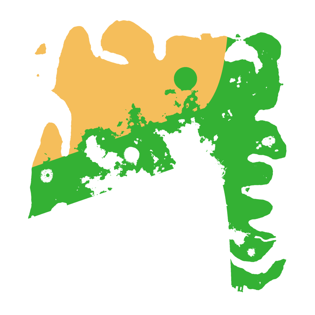 Biome Rust Map: Procedural Map, Size: 3600, Seed: 25327174