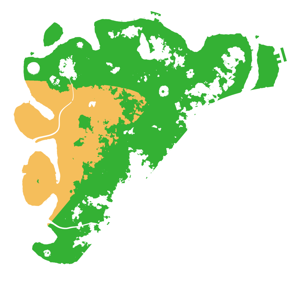 Biome Rust Map: Procedural Map, Size: 4300, Seed: 70389639