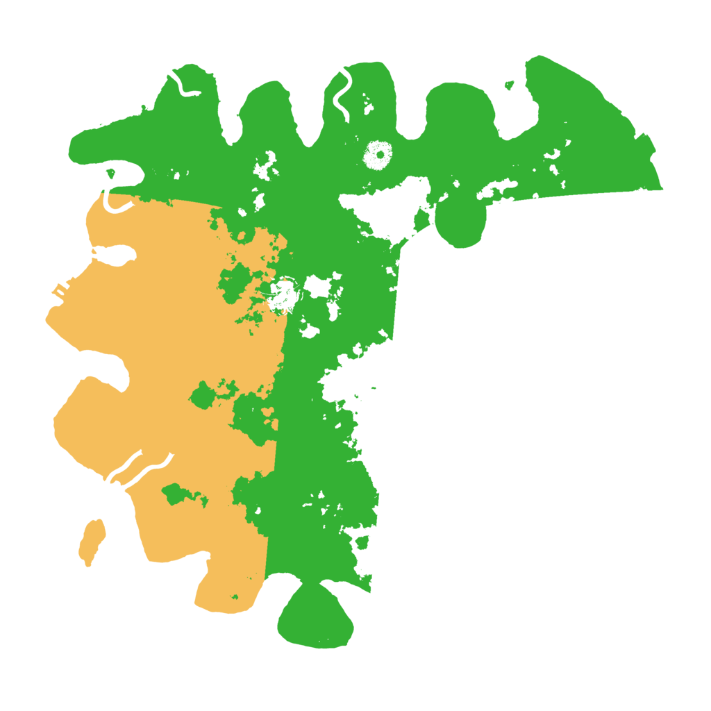 Biome Rust Map: Procedural Map, Size: 3700, Seed: 70404811