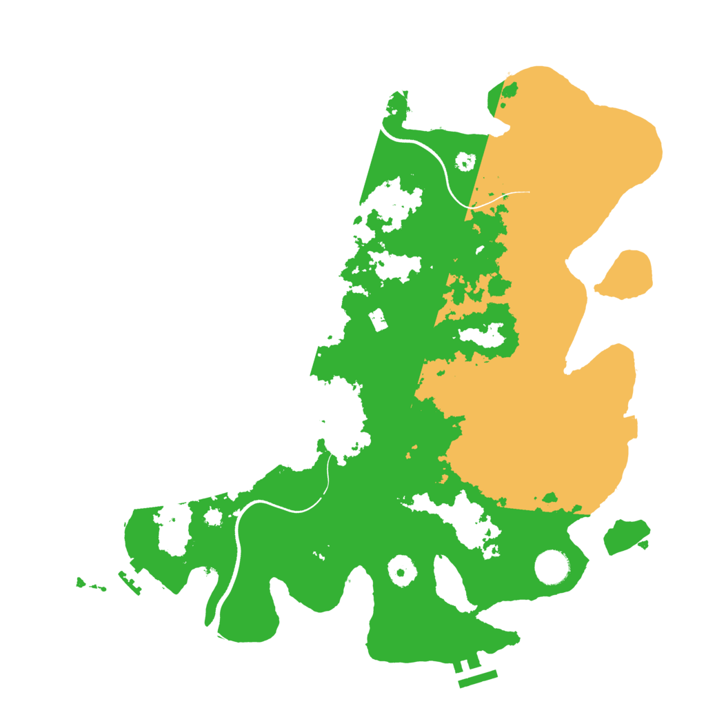 Biome Rust Map: Procedural Map, Size: 3600, Seed: 814720421