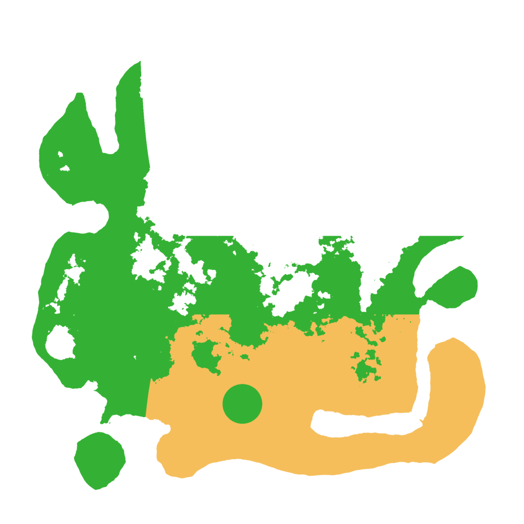 Biome Rust Map: Barren, Size: 3500, Seed: 17540812