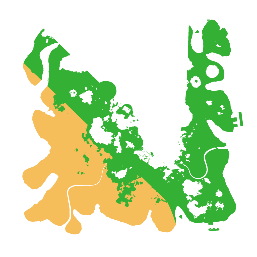 Biome Rust Map: Procedural Map, Size: 3600, Seed: 2234203