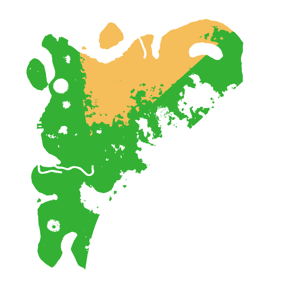 Biome Rust Map: Procedural Map, Size: 3500, Seed: 17104839