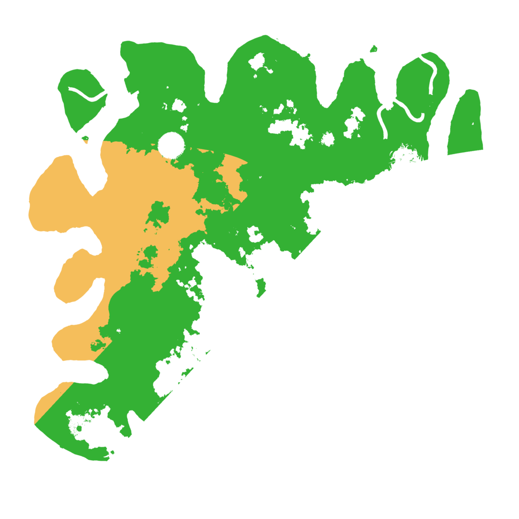 Biome Rust Map: Procedural Map, Size: 3500, Seed: 116790657