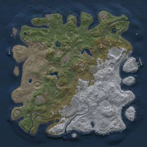 Thumbnail Rust Map: Procedural Map, Size: 4250, Seed: 64916741, 15 Monuments