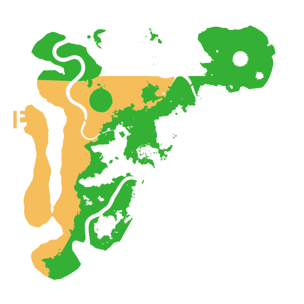 Biome Rust Map: Procedural Map, Size: 3500, Seed: 20748415