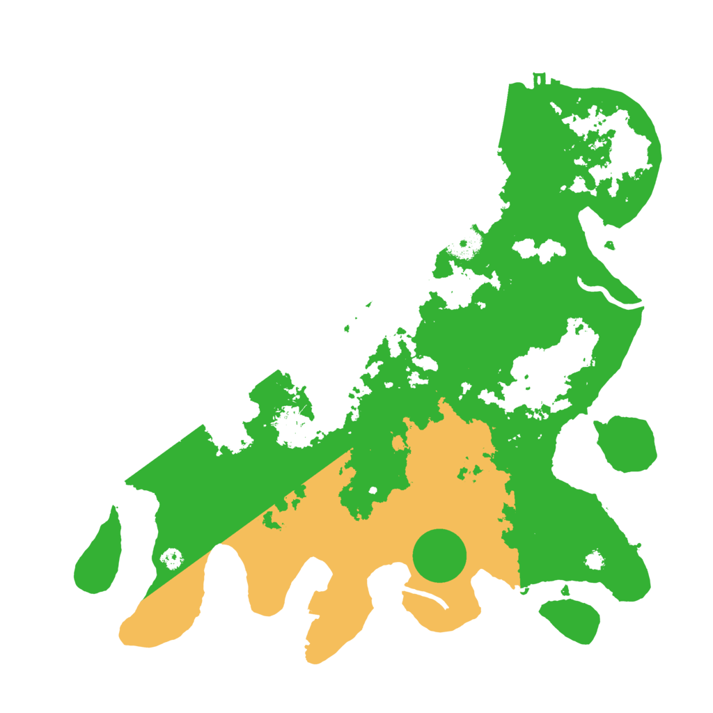 Biome Rust Map: Procedural Map, Size: 3500, Seed: 29197392