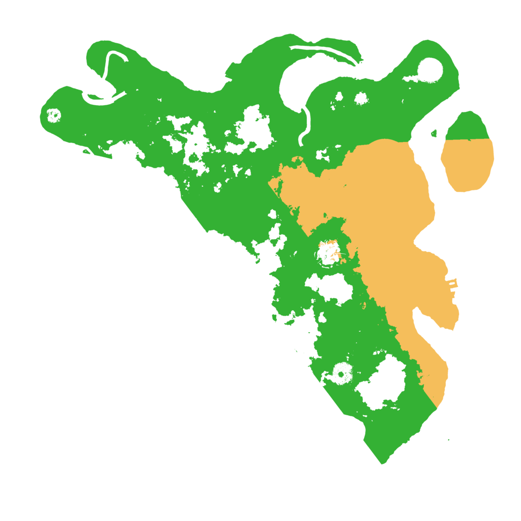 Biome Rust Map: Procedural Map, Size: 3700, Seed: 30994711