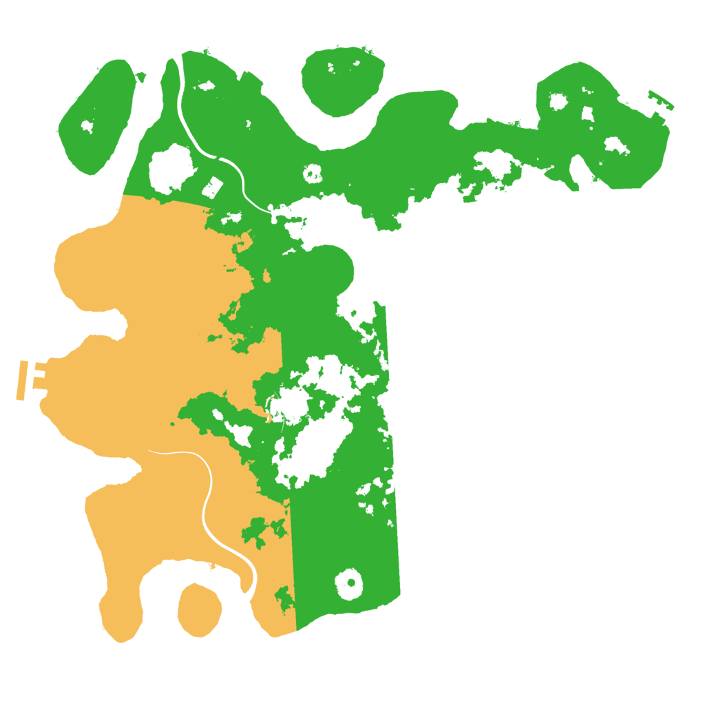 Biome Rust Map: Procedural Map, Size: 3600, Seed: 98398118