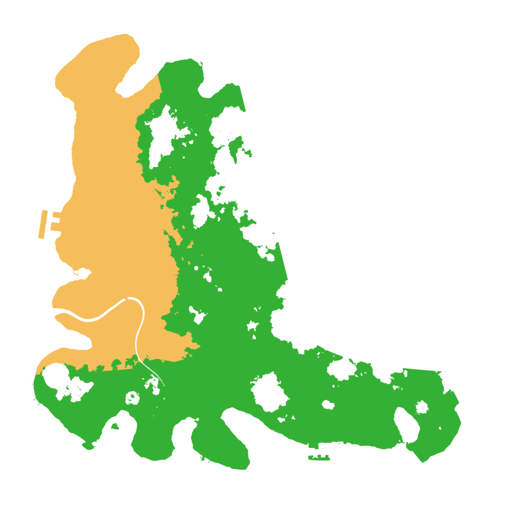 Biome Rust Map: Procedural Map, Size: 3600, Seed: 69632749