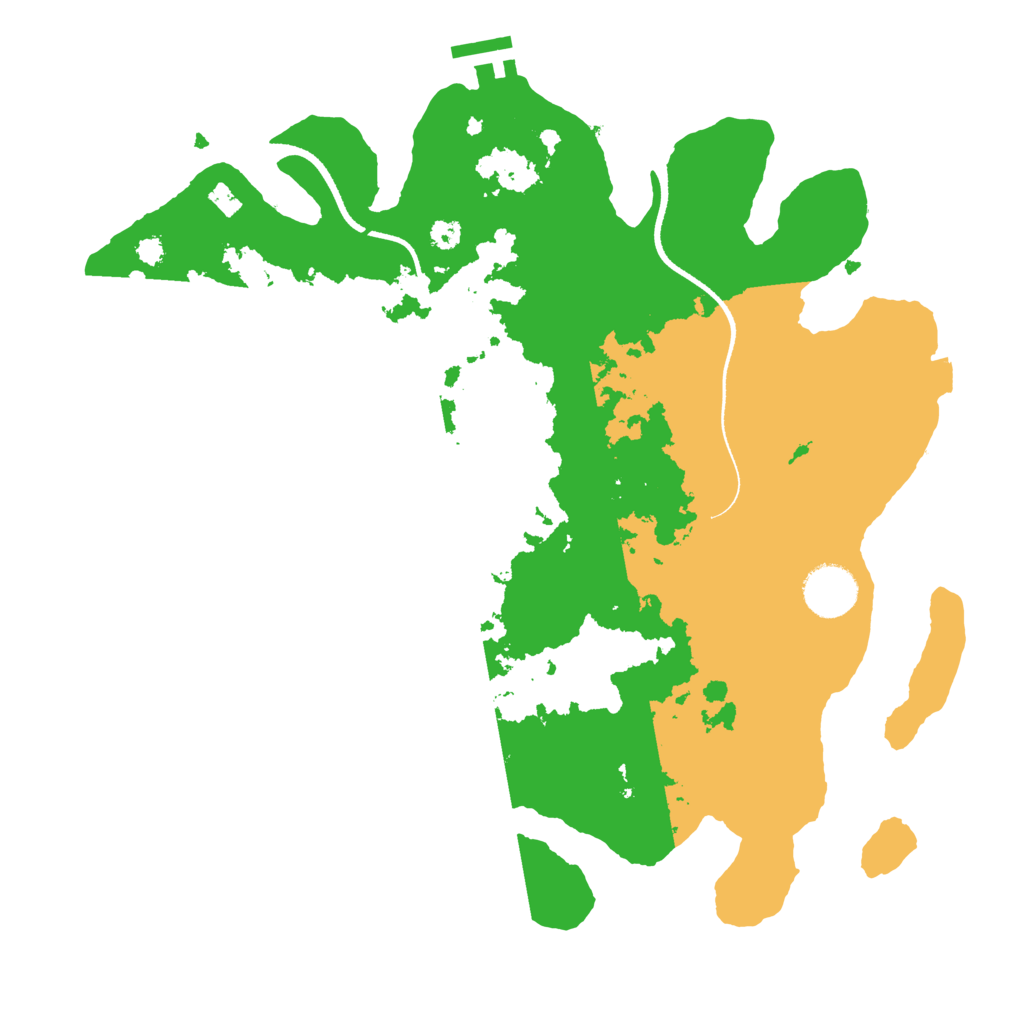 Biome Rust Map: Procedural Map, Size: 3400, Seed: 91679414