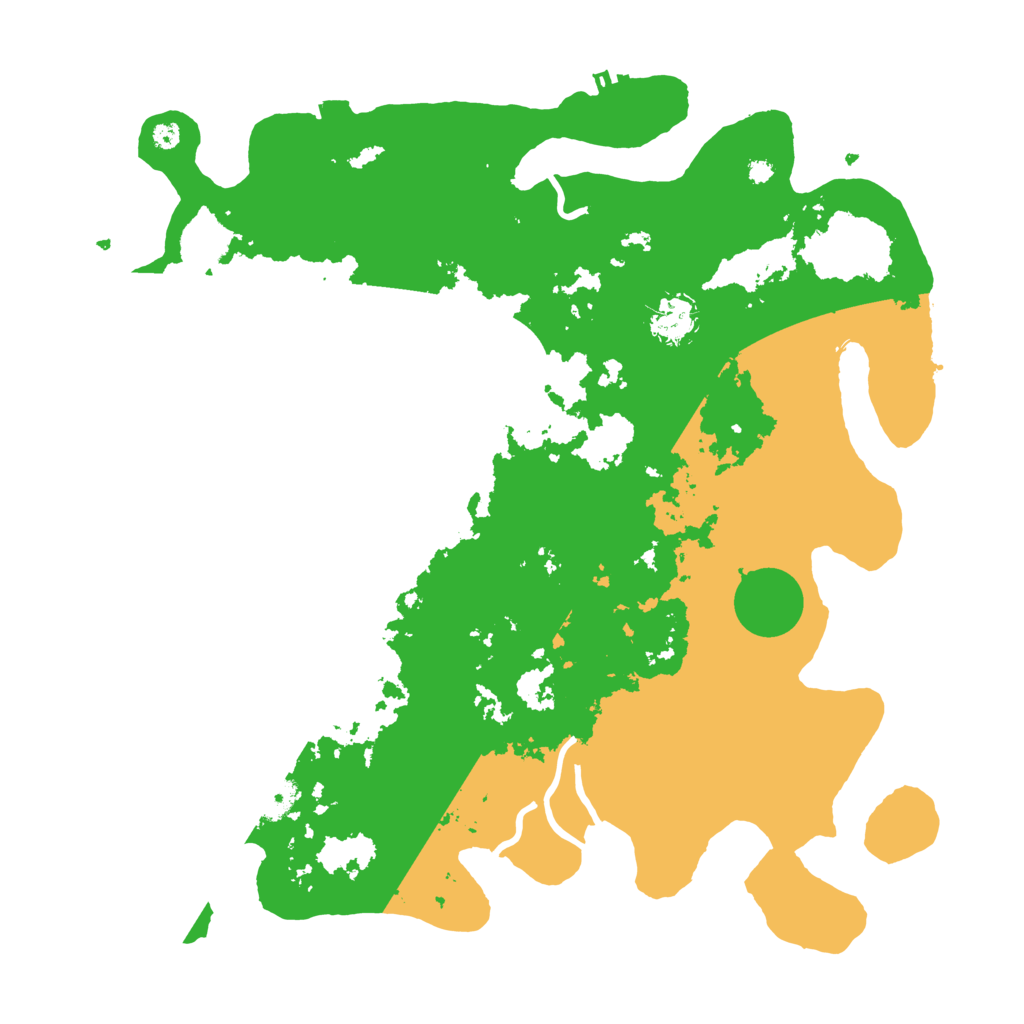 Biome Rust Map: Procedural Map, Size: 3900, Seed: 13770511