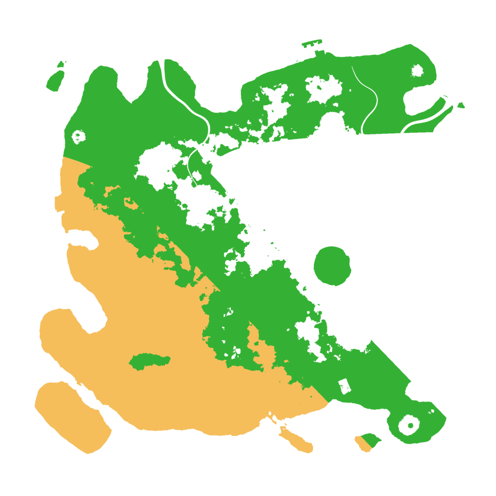 Biome Rust Map: Procedural Map, Size: 3700, Seed: 8711940