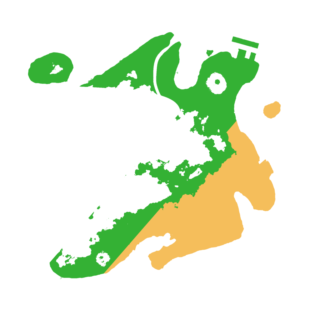 Biome Rust Map: Procedural Map, Size: 2400, Seed: 2122198352