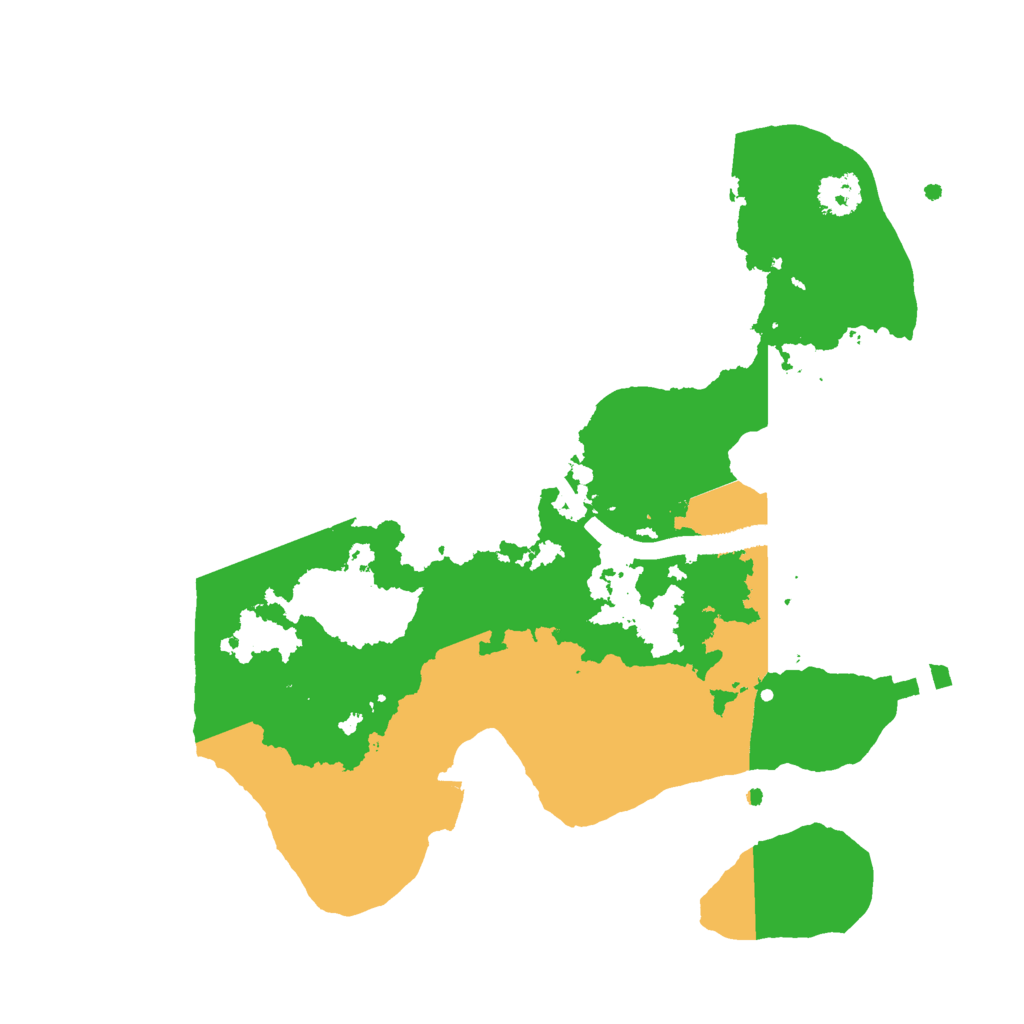Biome Rust Map: Procedural Map, Size: 2400, Seed: 743420915