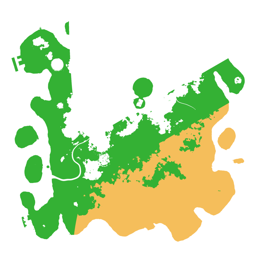 Biome Rust Map: Procedural Map, Size: 3700, Seed: 59007533