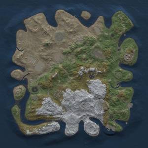 Thumbnail Rust Map: Procedural Map, Size: 3750, Seed: 34345, 18 Monuments