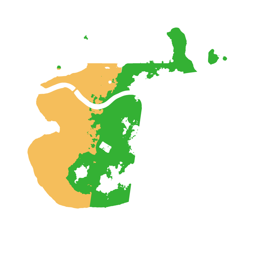 Biome Rust Map: Procedural Map, Size: 2400, Seed: 2015181589