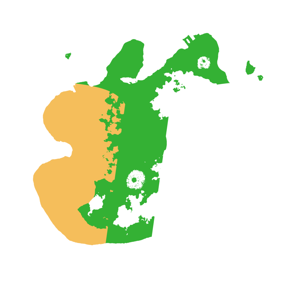 Biome Rust Map: Procedural Map, Size: 2400, Seed: 2015181589