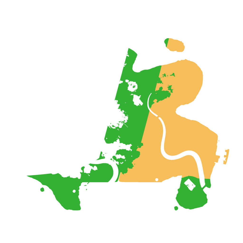 Biome Rust Map: Procedural Map, Size: 2400, Seed: 1443642826