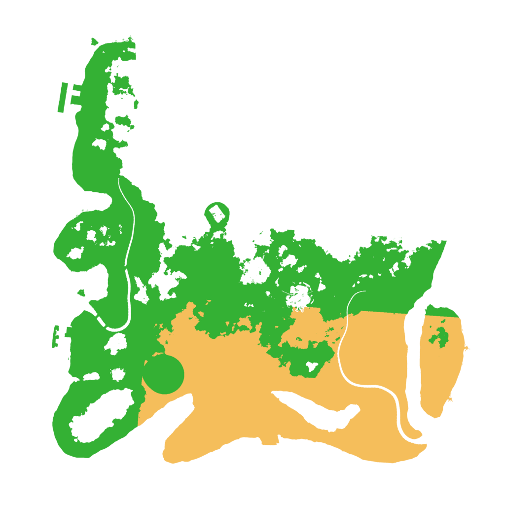 Biome Rust Map: Procedural Map, Size: 3400, Seed: 14514672