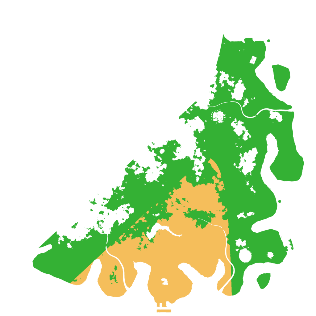 Biome Rust Map: Procedural Map, Size: 4400, Seed: 86408076