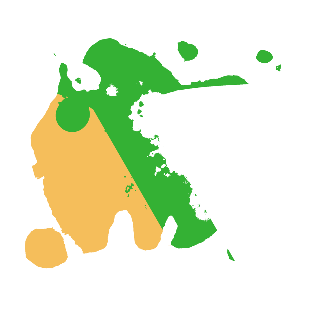 Biome Rust Map: Procedural Map, Size: 2500, Seed: 982585623