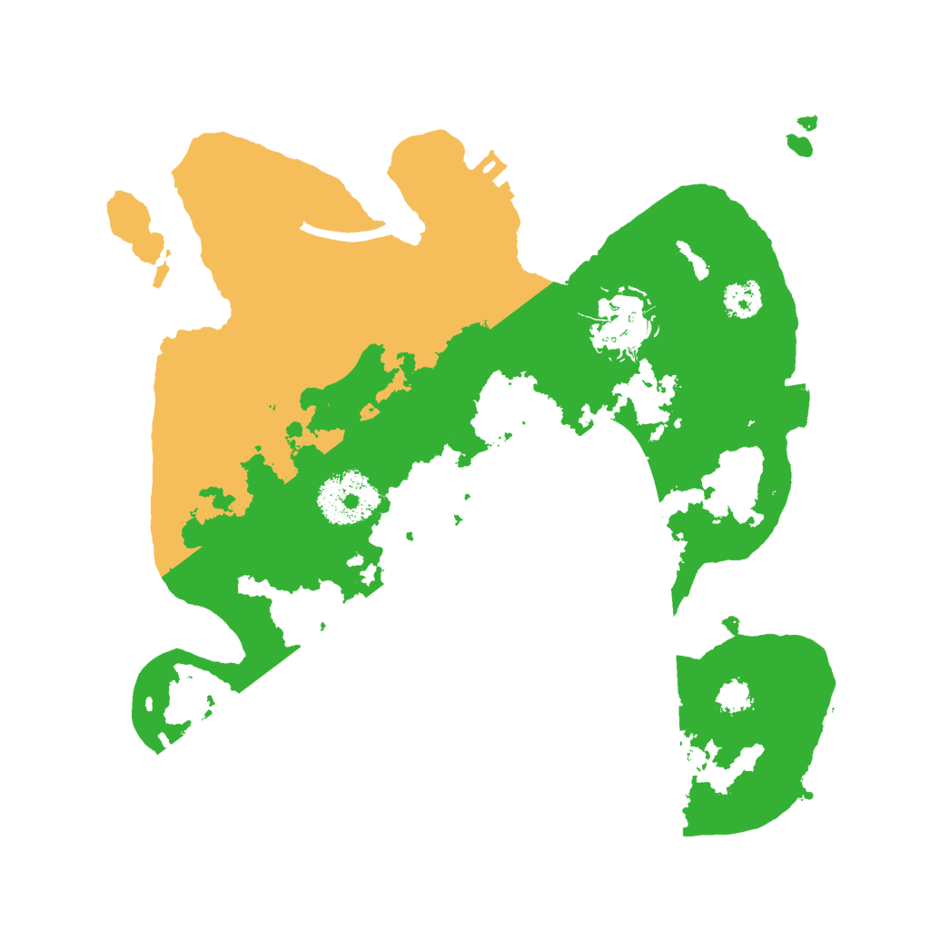 Biome Rust Map: Procedural Map, Size: 2500, Seed: 24873