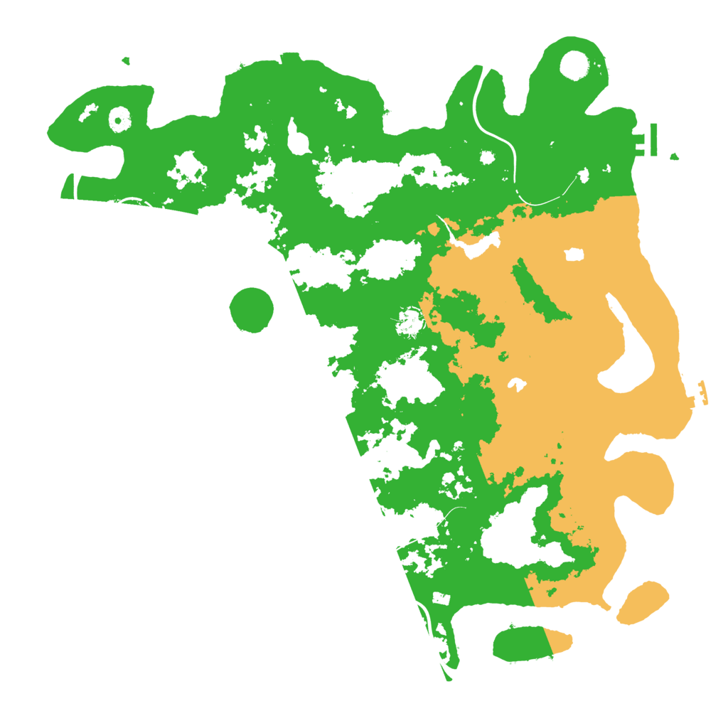 Biome Rust Map: Procedural Map, Size: 4500, Seed: 431305079