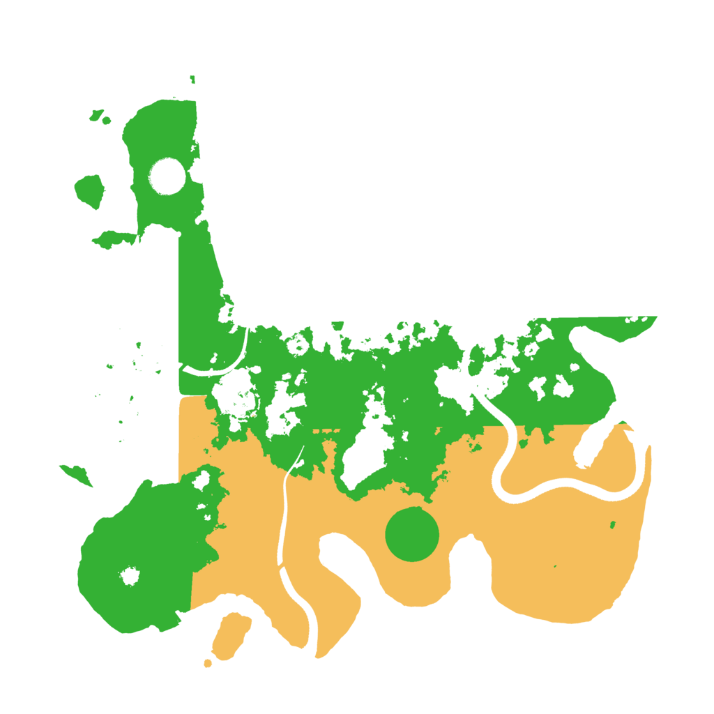 Biome Rust Map: Procedural Map, Size: 3500, Seed: 96536009