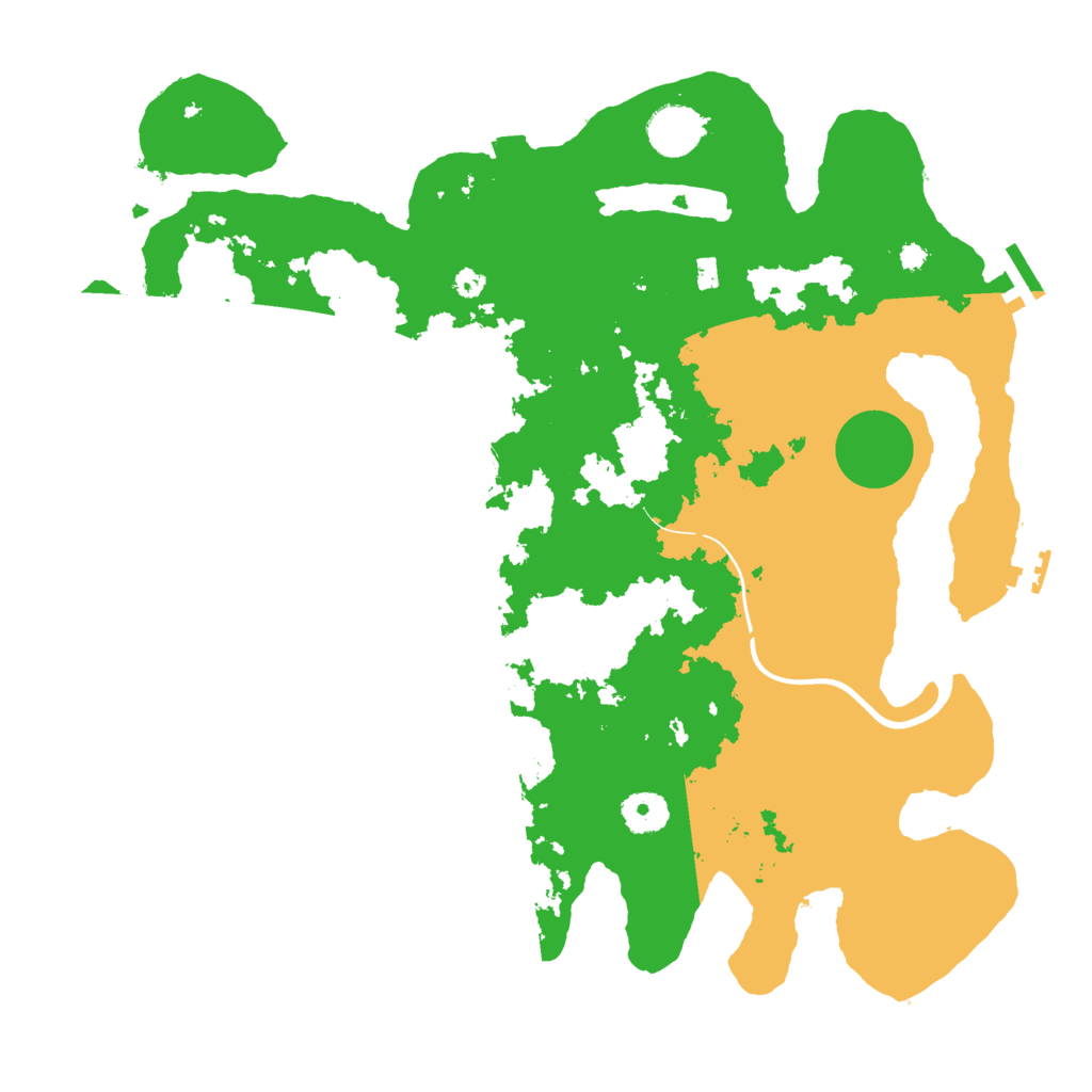 Biome Rust Map: Procedural Map, Size: 3700, Seed: 33776071