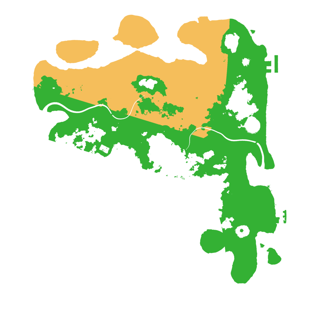 Biome Rust Map: Procedural Map, Size: 3600, Seed: 16126272