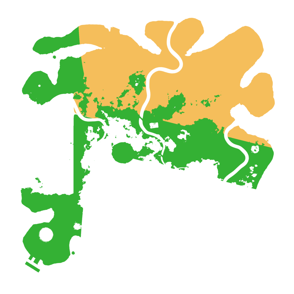 Biome Rust Map: Procedural Map, Size: 3700, Seed: 84345486