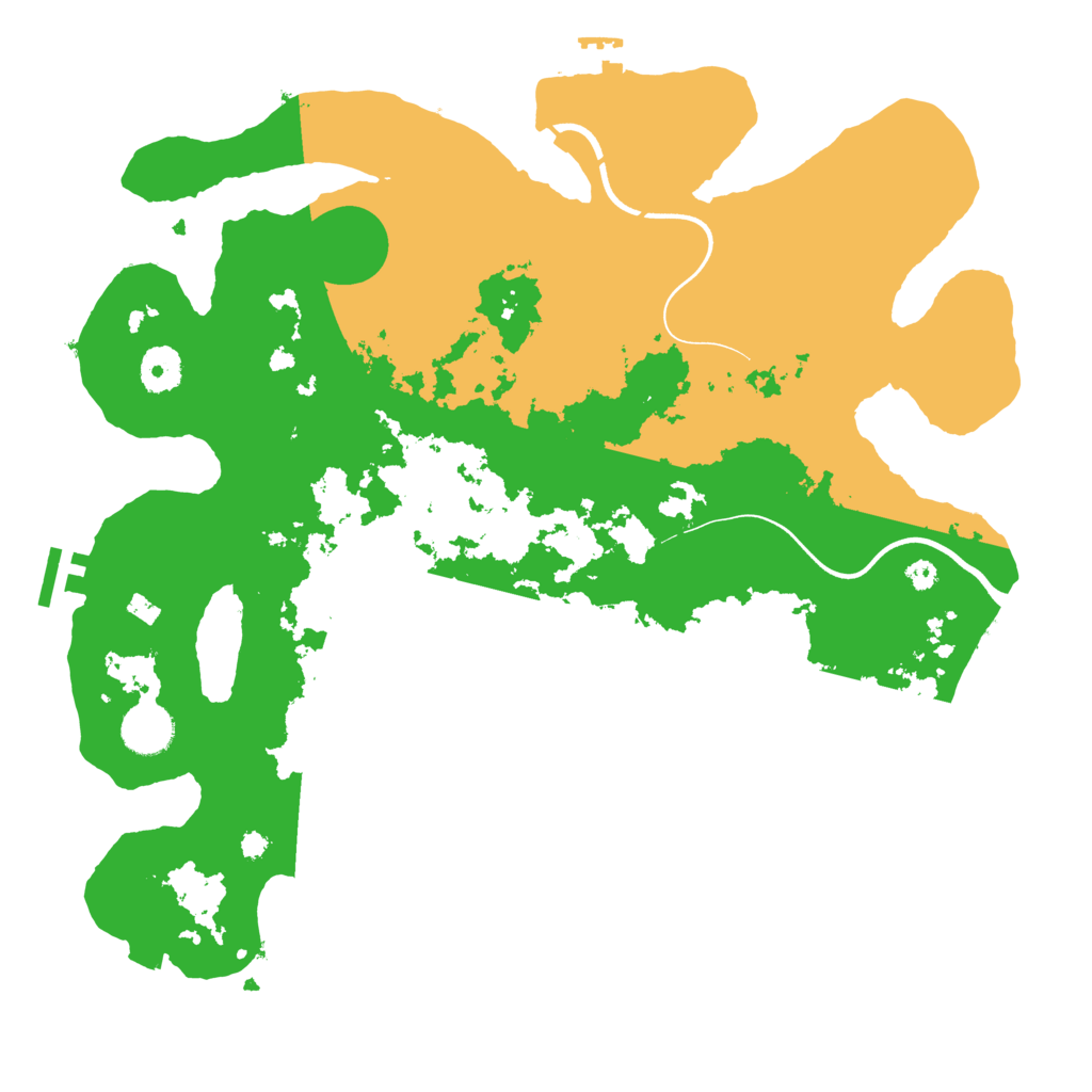 Biome Rust Map: Procedural Map, Size: 3700, Seed: 84345486