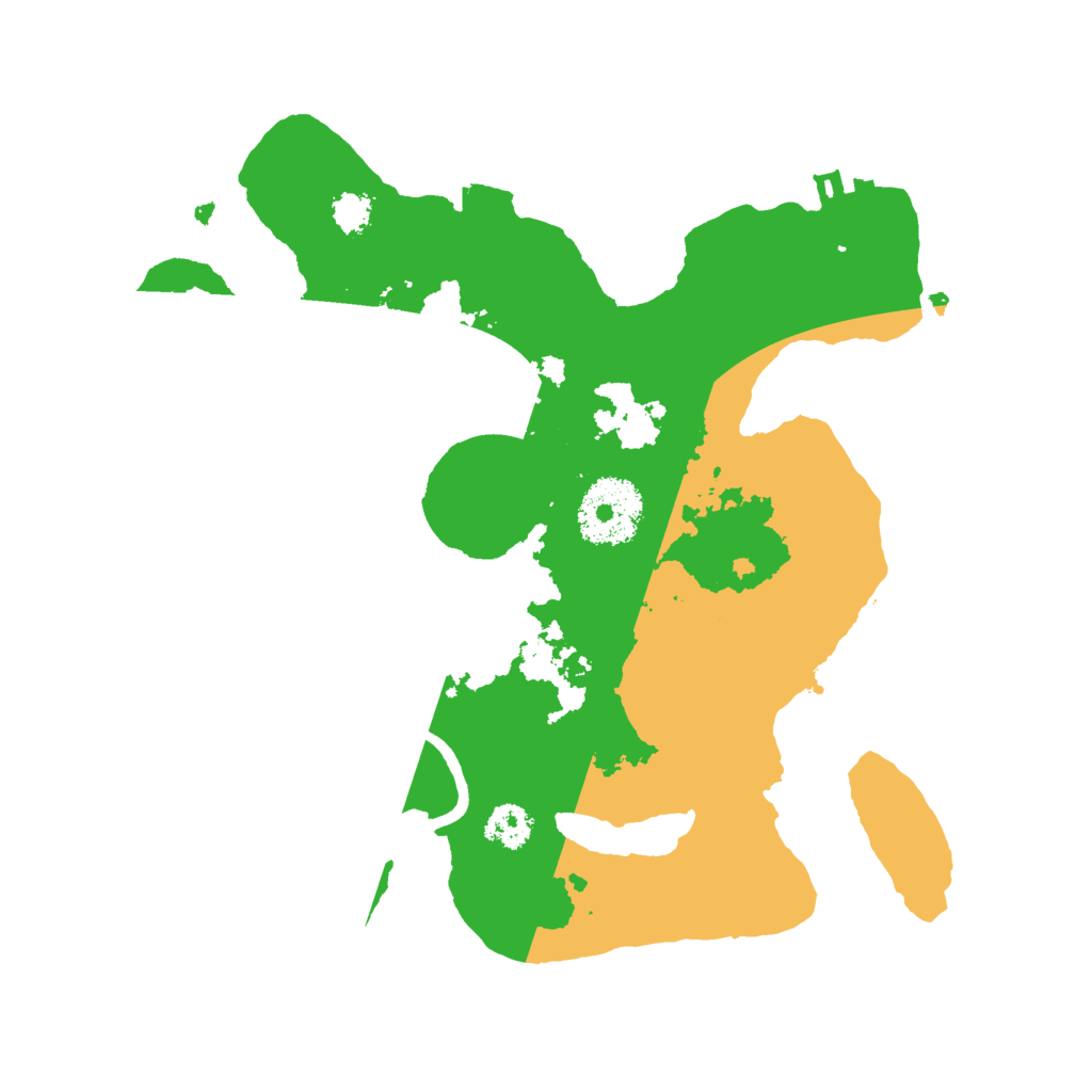 Biome Rust Map: Procedural Map, Size: 2500, Seed: 1294715817