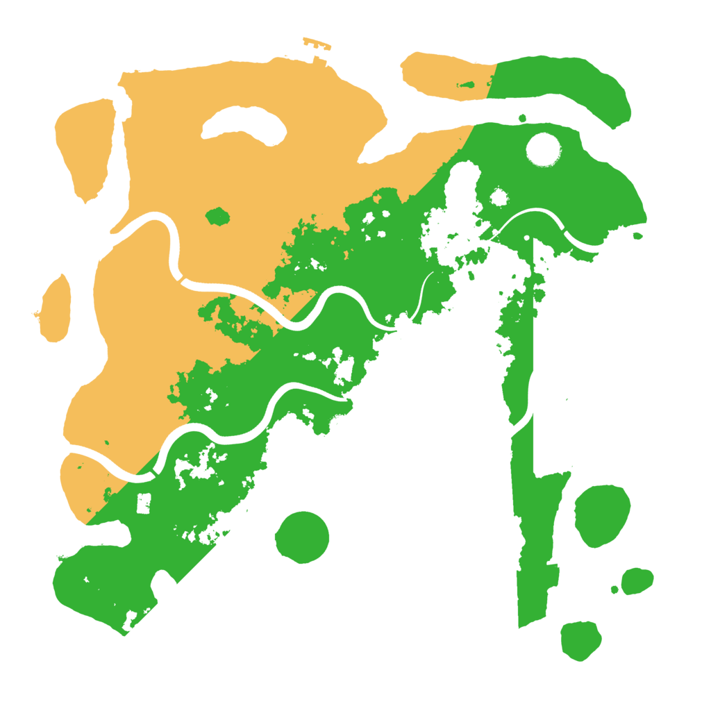 Biome Rust Map: Procedural Map, Size: 3700, Seed: 47410015
