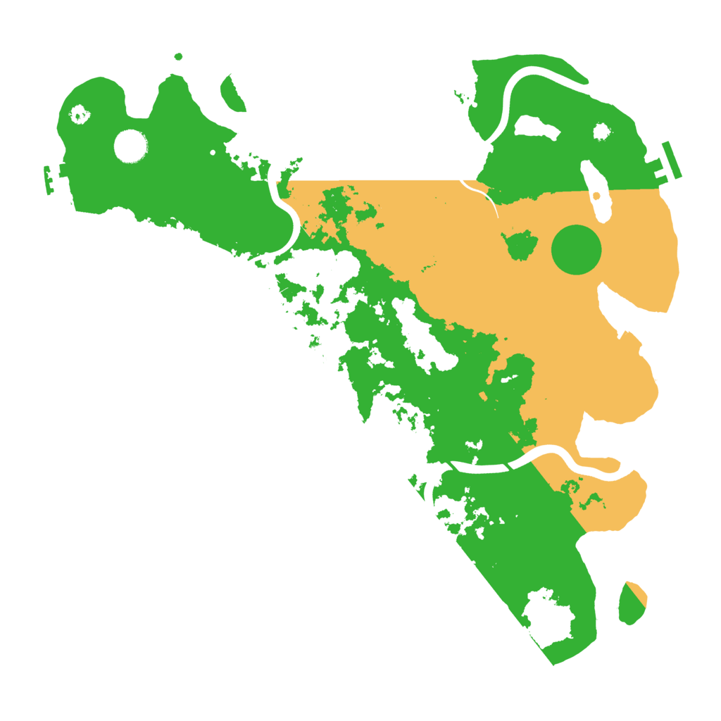 Biome Rust Map: Procedural Map, Size: 3800, Seed: 77461887