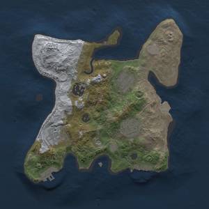 Thumbnail Rust Map: Procedural Map, Size: 2500, Seed: 17860, 10 Monuments