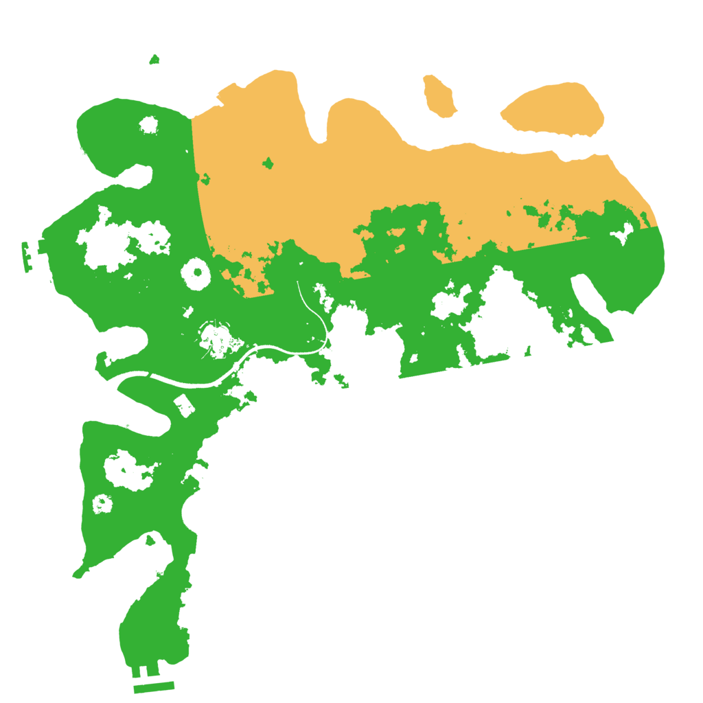 Biome Rust Map: Procedural Map, Size: 3500, Seed: 13330969