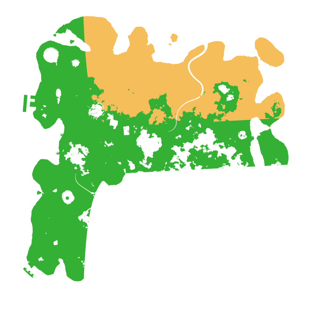 Biome Rust Map: Procedural Map, Size: 3700, Seed: 310034952