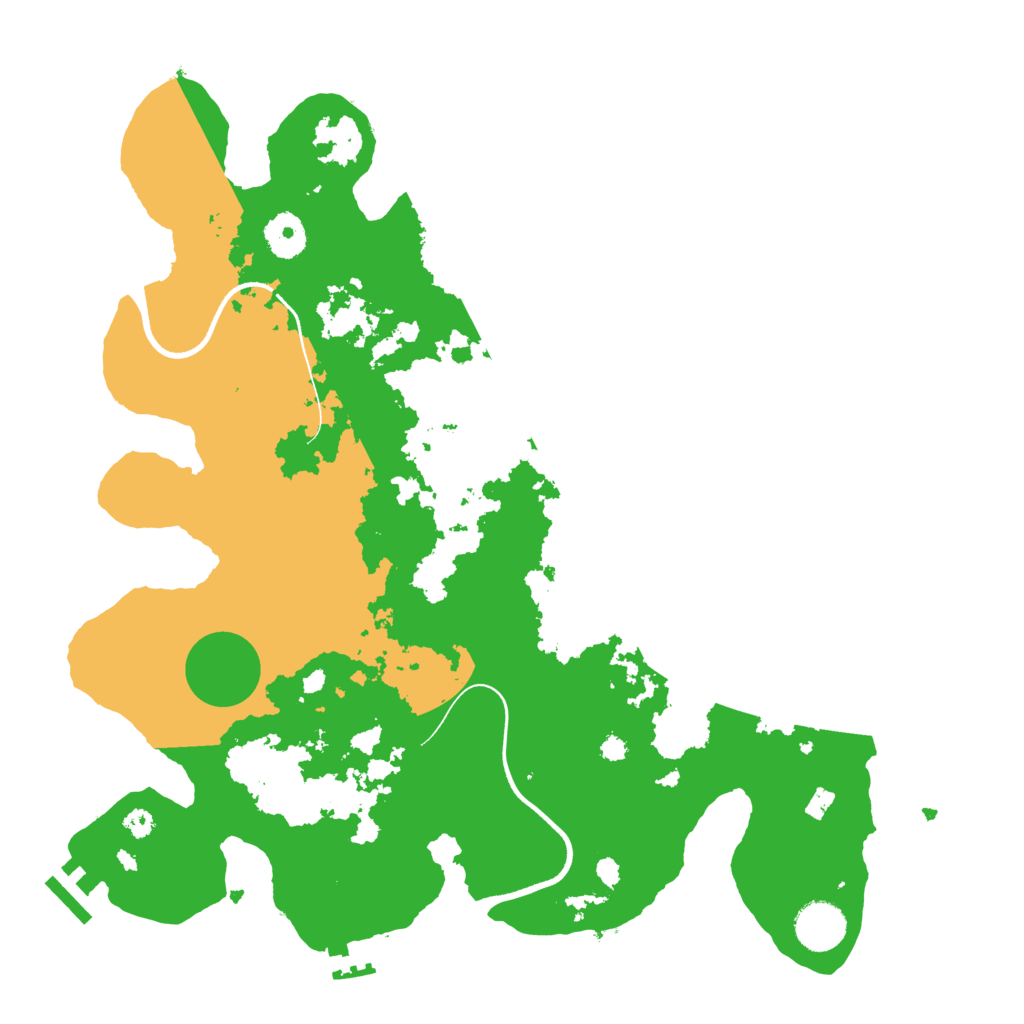 Biome Rust Map: Procedural Map, Size: 3600, Seed: 6112697