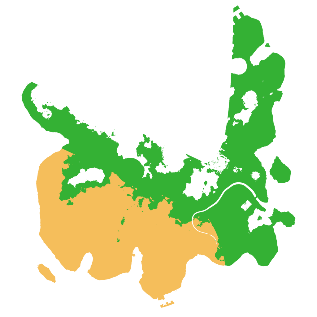 Biome Rust Map: Procedural Map, Size: 3400, Seed: 72774374