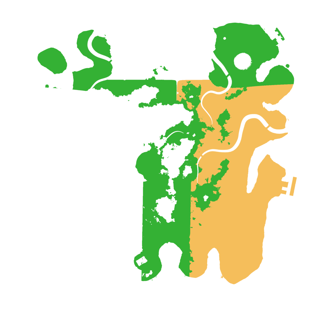 Biome Rust Map: Procedural Map, Size: 3400, Seed: 53570574