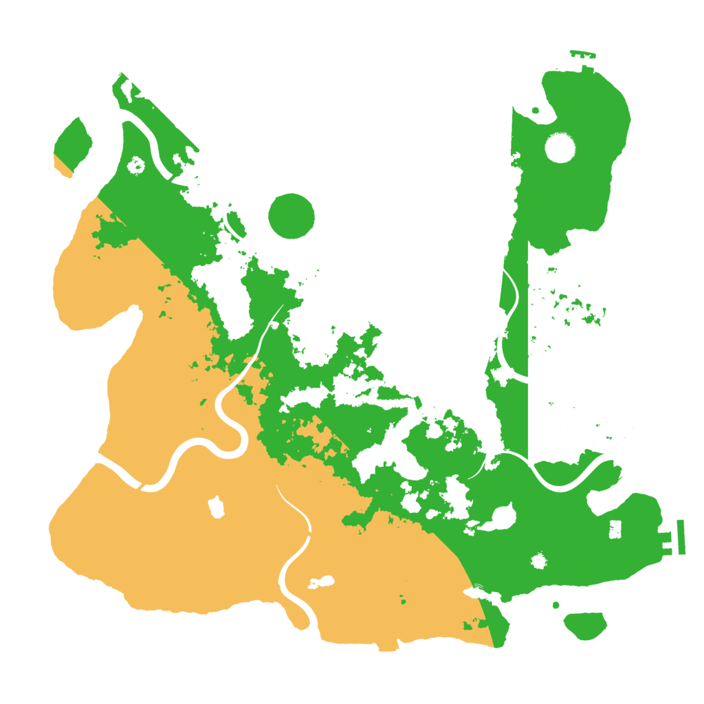 Biome Rust Map: Procedural Map, Size: 4100, Seed: 77922087