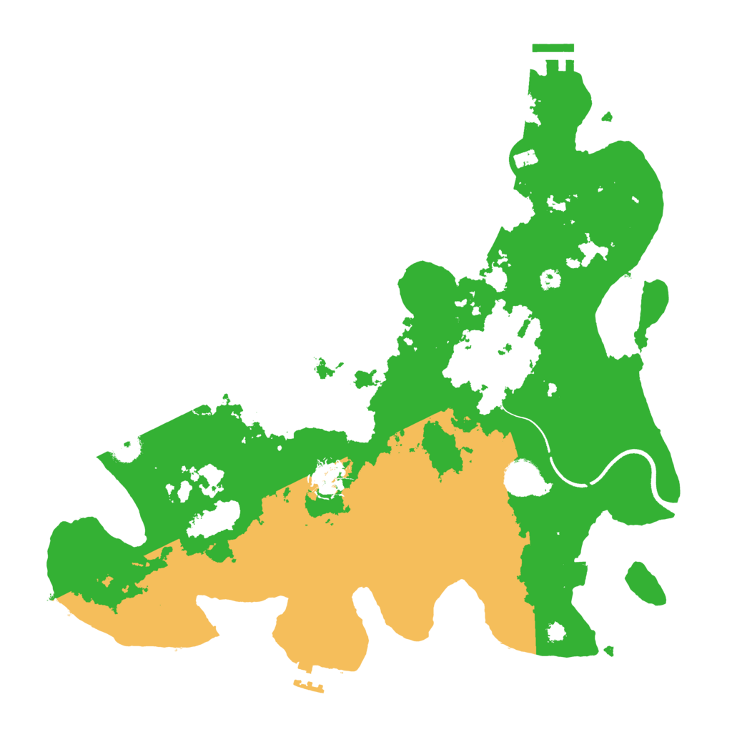 Biome Rust Map: Procedural Map, Size: 3550, Seed: 23842779