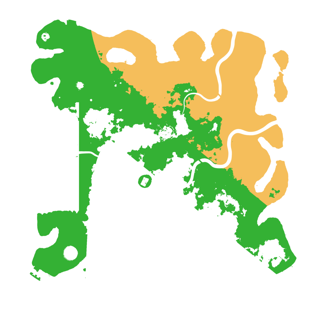 Biome Rust Map: Procedural Map, Size: 3900, Seed: 50027370