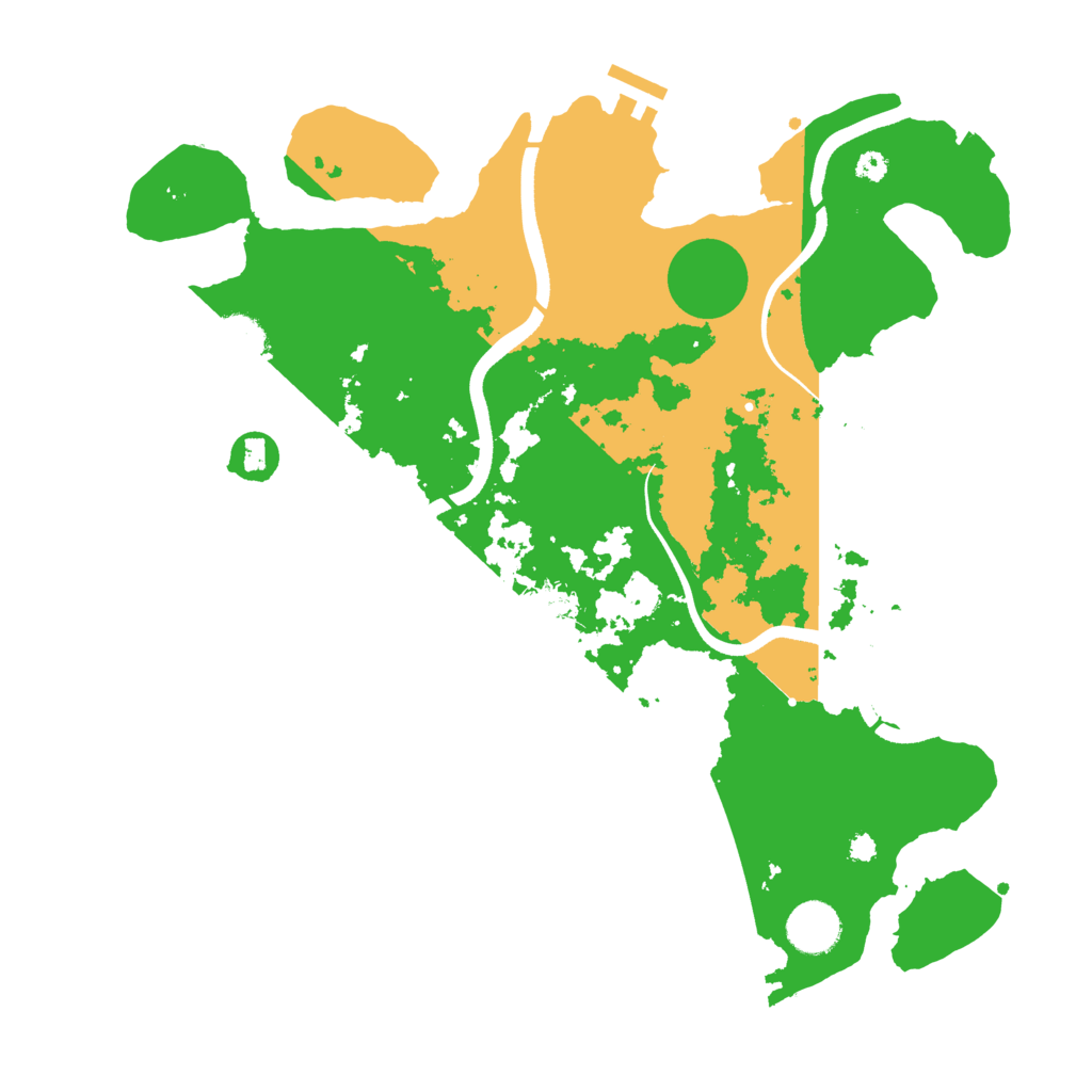 Biome Rust Map: Procedural Map, Size: 3600, Seed: 38449055