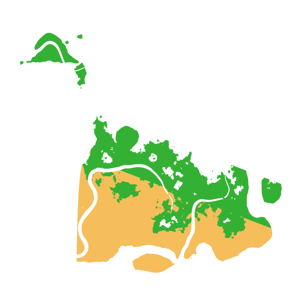 Biome Rust Map: Procedural Map, Size: 3600, Seed: 25053651