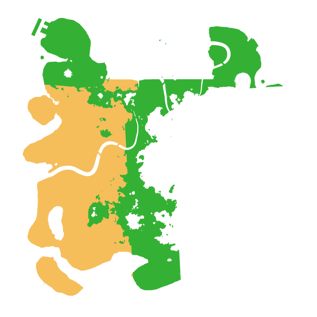 Biome Rust Map: Procedural Map, Size: 3500, Seed: 47357003